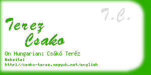 terez csako business card